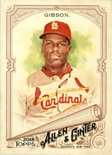 2018 Allen Y Ginter 159 Tarjeta De Béisbol Bob Gibson St. Lo