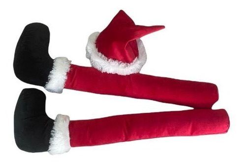 Navidad Piernas De Santa Para Arbol
