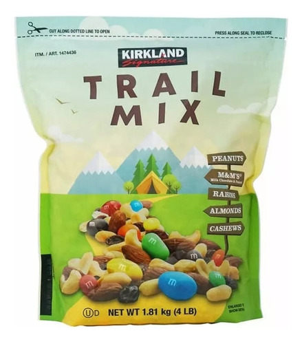 Kirkland Trail Mix Con M&m 1.81 Kg Importado.botana Surtida.