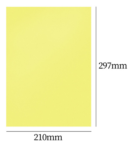 2 Uds Hoja Translúcida De Pvc Hoja De Pvc Amarillo