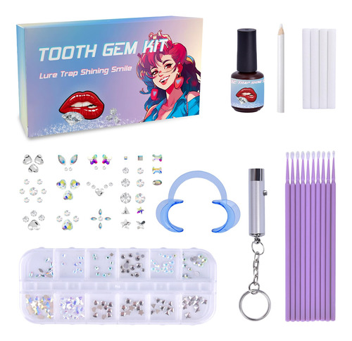 Loeland Kit De Gemas De Dientes, Kit De Joyeria De Cristales