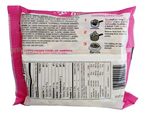 Sapporo Ichiban Japanese Style Noodles Sabor Camarón Ramen