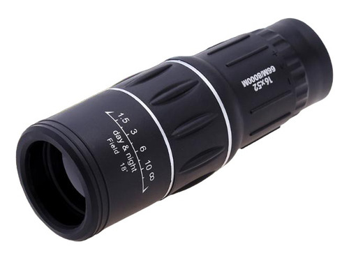 Monocular Visión Nocturna Impermeable 16x52 Mini Telescopio Negro