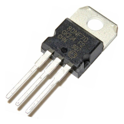 Transistor Fet Mosfet P80nf70 (6 Peças) 80nf70 0nf70 Nf70
