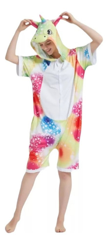 Pijama Unicornio Niñas Verano Fresco Suave Disfraz Colorido