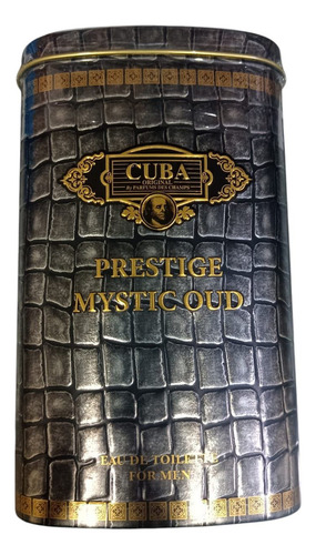 Perfume Cuba Paris Linha Prestige 90ml Mystic Oud For Men Eau De Toilette - By Parfums Des Champs - Natural Spray