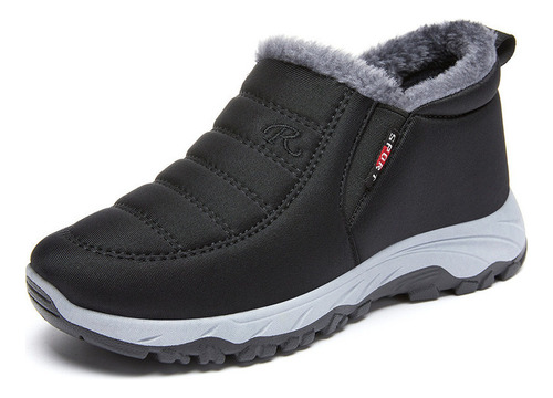 Hombre Invierno Nuevos Zapatos De Algodón Cálidos De Felpa