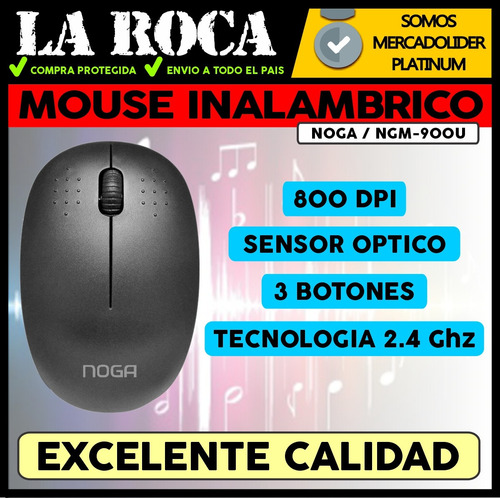 Imagen 3 de 10 de Mouse Usb Inalambrico Optico Wireless Pc Notebook Windows