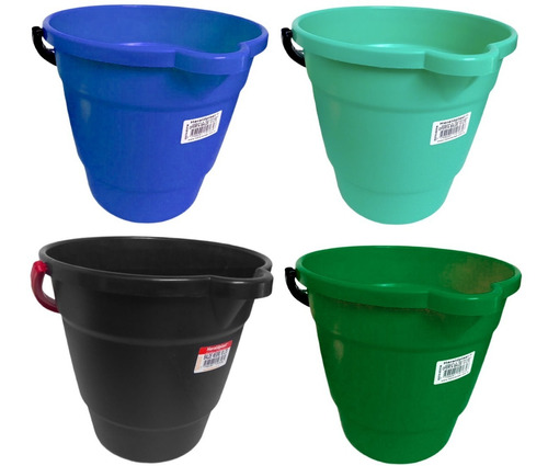 Balde Plastico 10 Lt Jardin X5 Unidades / Limpieza X Mayor