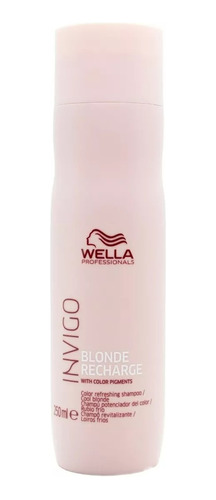 Wella Invigo Blonde Recharge Shampoo Silver Matizador 250ml