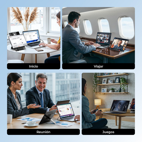 Monitor portátil extensible 16.1 1200p para portátiles y consolas de juegos con rotación de 360°