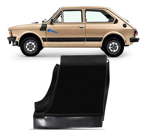 Remendo Superior Paralama Fiorino 85 86 87 88 Lado Esquerdo