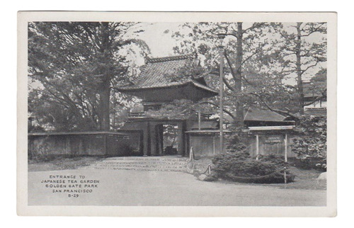 Postal Japanese Tea Garden Golden Gate Park De San Francisco