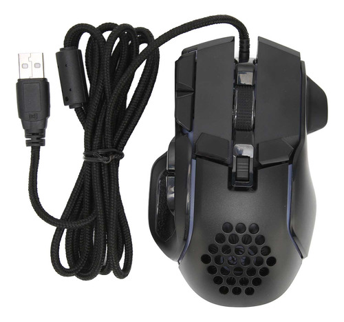Ratón Usb Con Cable Rgb Gaming 12800 Dpi Óptico Para Juegos