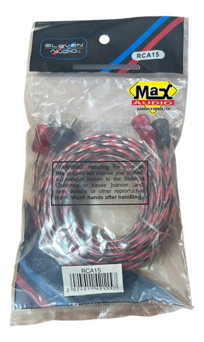 Cable Rca De 5 Mts Eleven Audio Rca15
