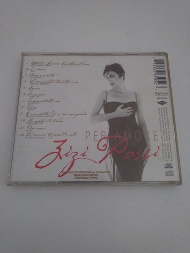Cd Zizi Possi - Per Amore (original E Usado) (Usado)