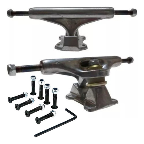 Truck Skate No Brands 139mm Prata Fabricado Pela Stronger