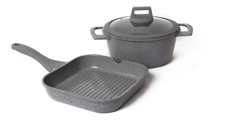 Maestro De Cocina- Set X2 Cerámica Cacerola & Bifera 24cm