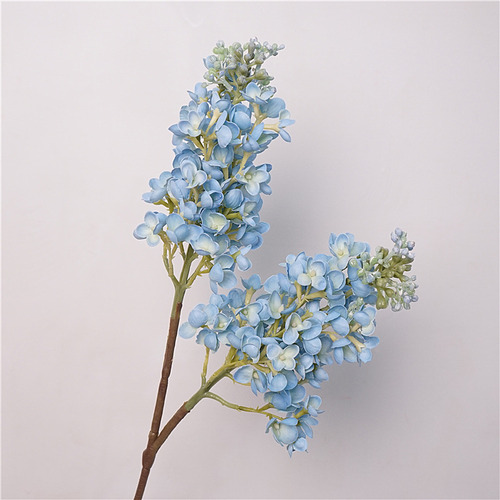 Flores Artificiales De Hortensia Lila Para Decoración De Bod