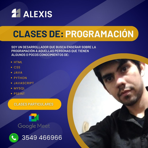 Profesor Particular De Programacion Clases Online
