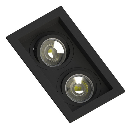 Luminaria Par20 Spot Embutir Duplo Recuado + Led 5,5w 