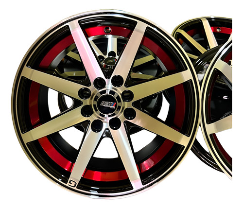 Rines Deportivos 14x7 4/100/114.3 Rojo