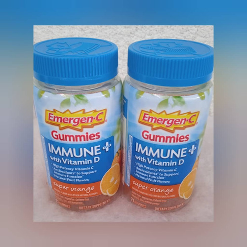 Immune + With Vitamin D, Emergen-c, Gummies