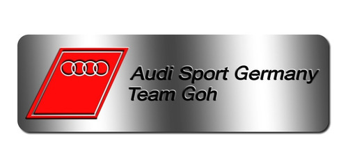 Badge Emblema Em Metal Audi Sport Germany Team Goh