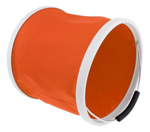 Cubo Plegable For Agua, Ideal For Acampar Y Pescar.