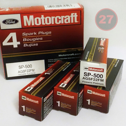 Imagen 5 de 5 de Bujia Motorcraft Platino Taunus /sierra X4