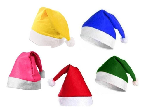 24 Gorros Y Bufandas De Santa Navideños Posadas Mayoreo Pack