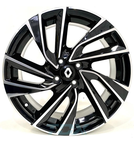 Rodas Renault Clio / Logan Aro 17 4x100 (jogo) K72 + Bicos Cor Preto Com Diamantado