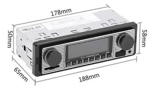 Retro Vintage Radio Bluetooth Usb Coche Antiguo Escarabajo Ó