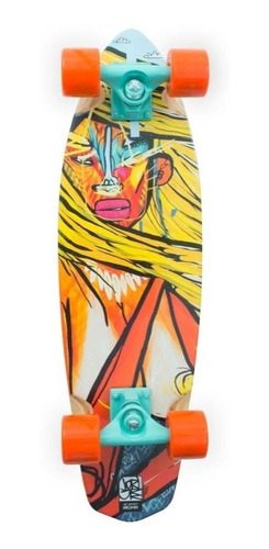 Skate Cruiser Kronik Maple Flat Jorge Galvão Orange Vibes 