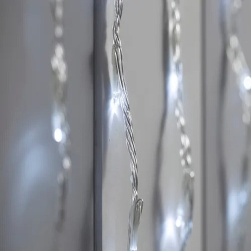 Imagen 3 de 7 de Serie Tipo Cascada Luz Blanca 150 Led 8 Funciones 2 Metros