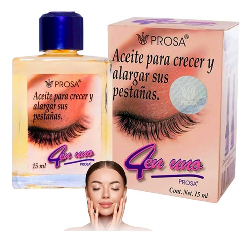 Aceite Para Crecer Y Alargar Sus Pestañas Prosa 4en Uno