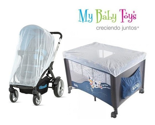 Imagen 6 de 8 de Mosquitero Cochecito + Huevito + Cuna Practicuna Bebé 3 Tul