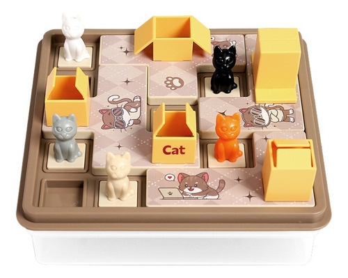 Juguete Educativo Cat Puzzle Hidden Cat Purple De 40 Niveles