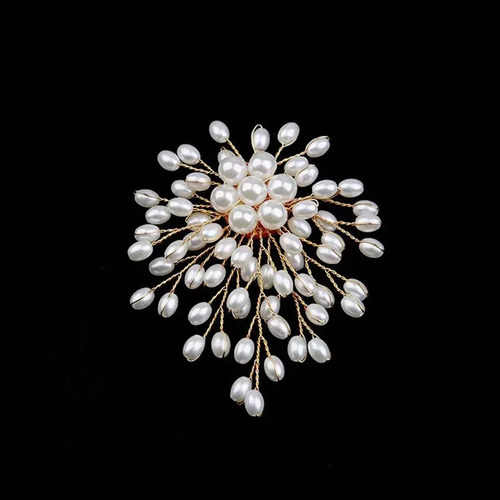 Broche De Perlas Atmosféricas De Alta Calidad Para Mujer