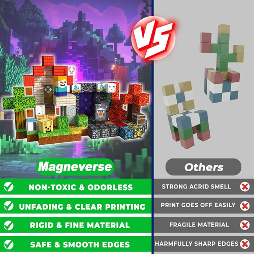 150 Pcs Magnetic Blocks - Magnetic Building Block, 3 Mundos