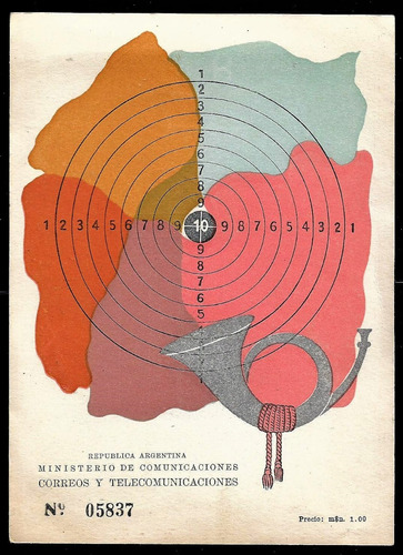 Argentina1949 Tarjeta 1º Día Emisión Campeonato Mundial Tiro