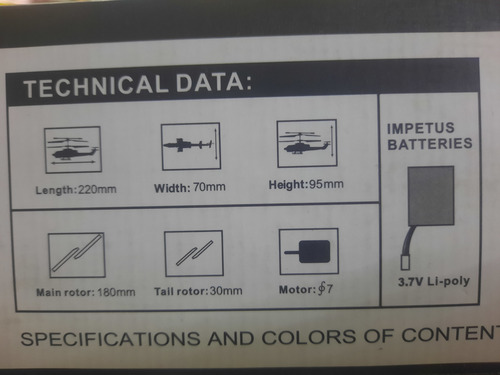 Helicoptero Control Remoto 3 Canales Interiores Syma, Nuevos (Usado)