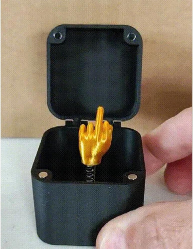 - Dedo Medio En Una Caja, Caja De Regalo Sorpresa Para Dedo