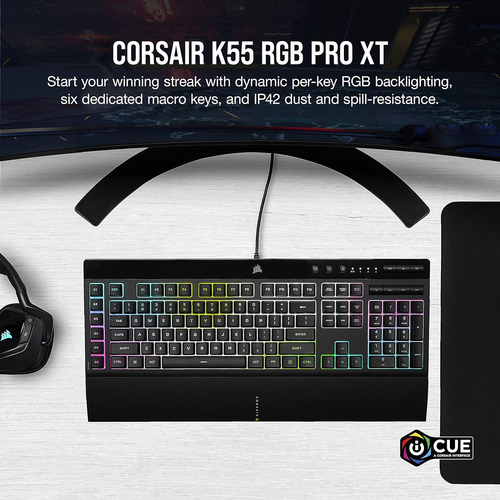 Corsair K55 Rgb Pro Xt - Retroilumination Rgb Dinamica Pro..