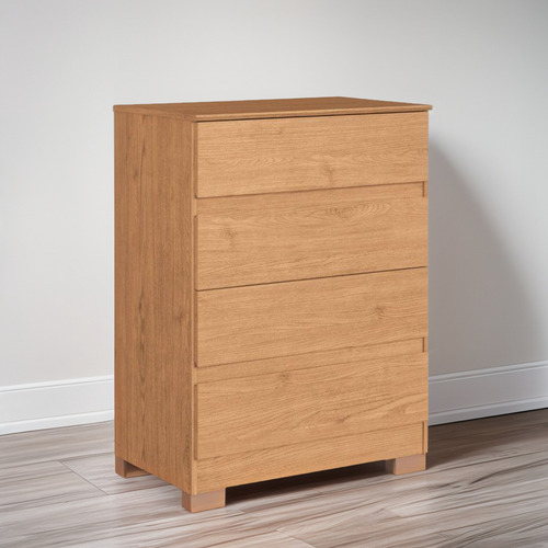 Cômoda Castro Maia 5082a 4 Gavetas Mdp 97x71x45cm Cor Cedro