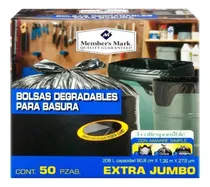 Comprar Bolsas De Basura Extra Jumbo (50 Bolsas) 208 L