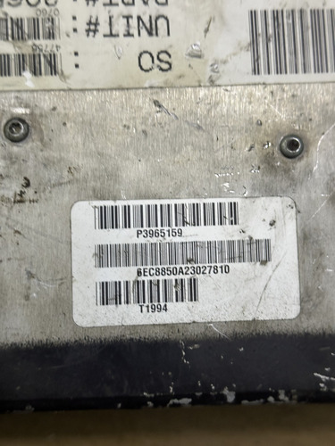 Ecm Cummins P3965159cm Cm850p/n 3965159s/n 23027810 (Usado)