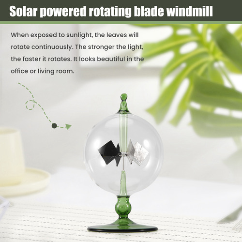 Radiómetro De Energía Solar De Color Verde Cristalino Crooke