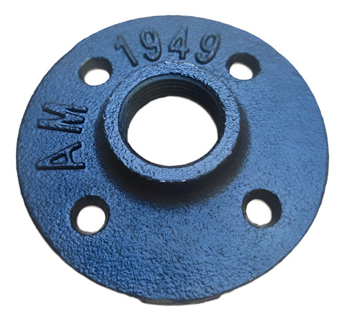 Pack 4 Flange Negro Mate 3/4 Hilo Npt
