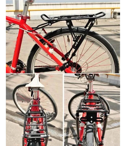 Portabicicletas Rack 55lbs Alforjas De Estante De Aleación